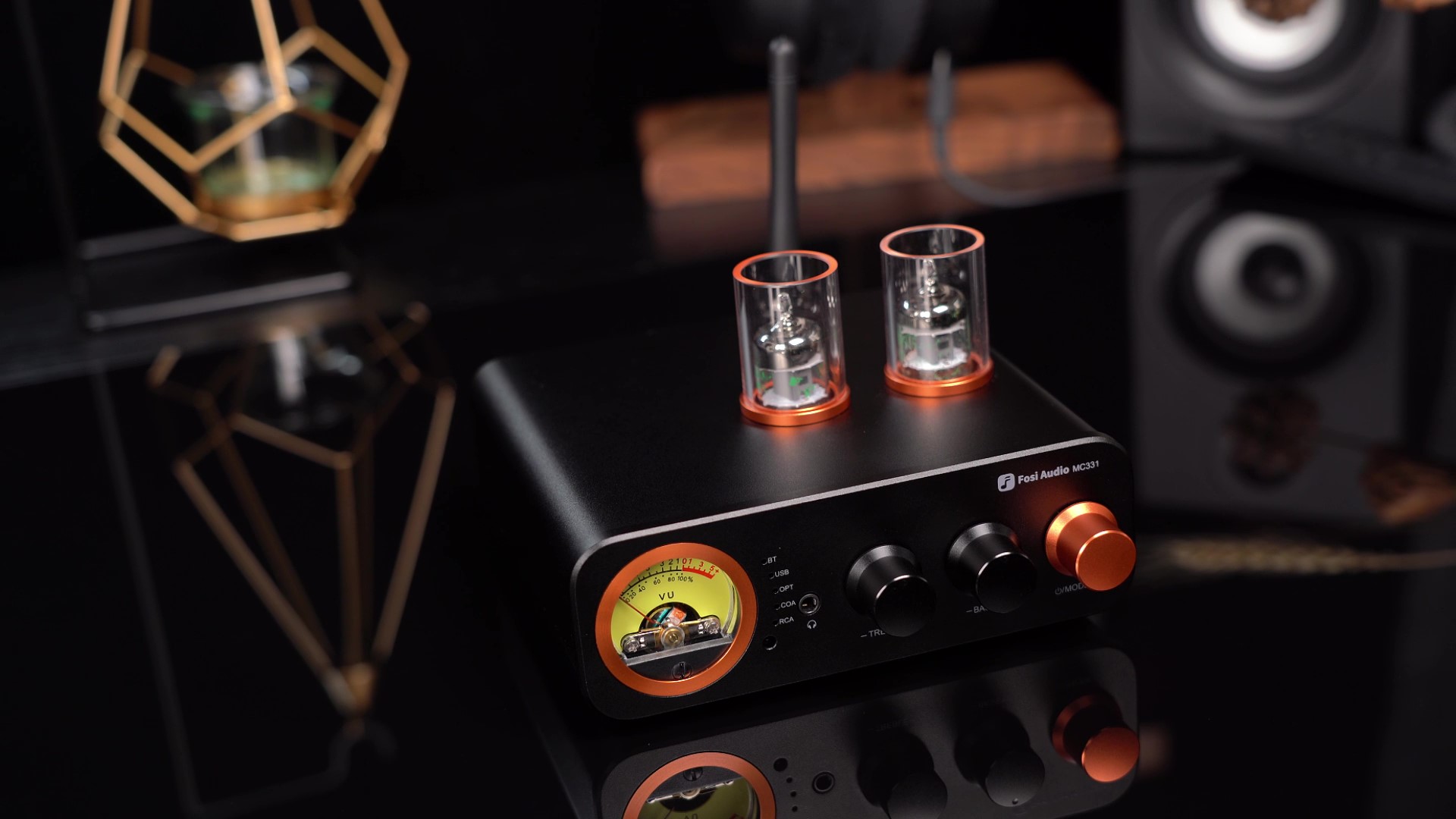 Fosi Audio MC331 Tube Integrated Amplifier with DAC, 2 Channel